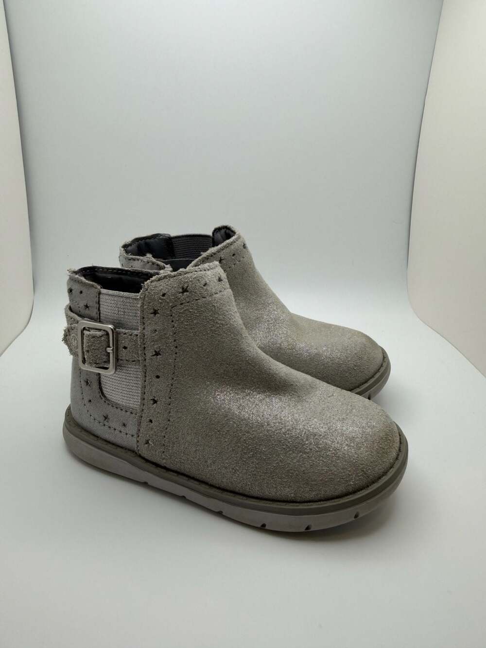 Stride Rite SRT Agnes Toddler Silver Fashion Boots